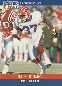 Nate Odomes Buffalo Bills 1990 Pro set NFL Rookie Card #43